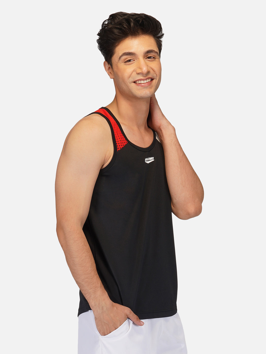 Black & Red Designer Vest RWM4030 DriDOT Vest - royaleway.com