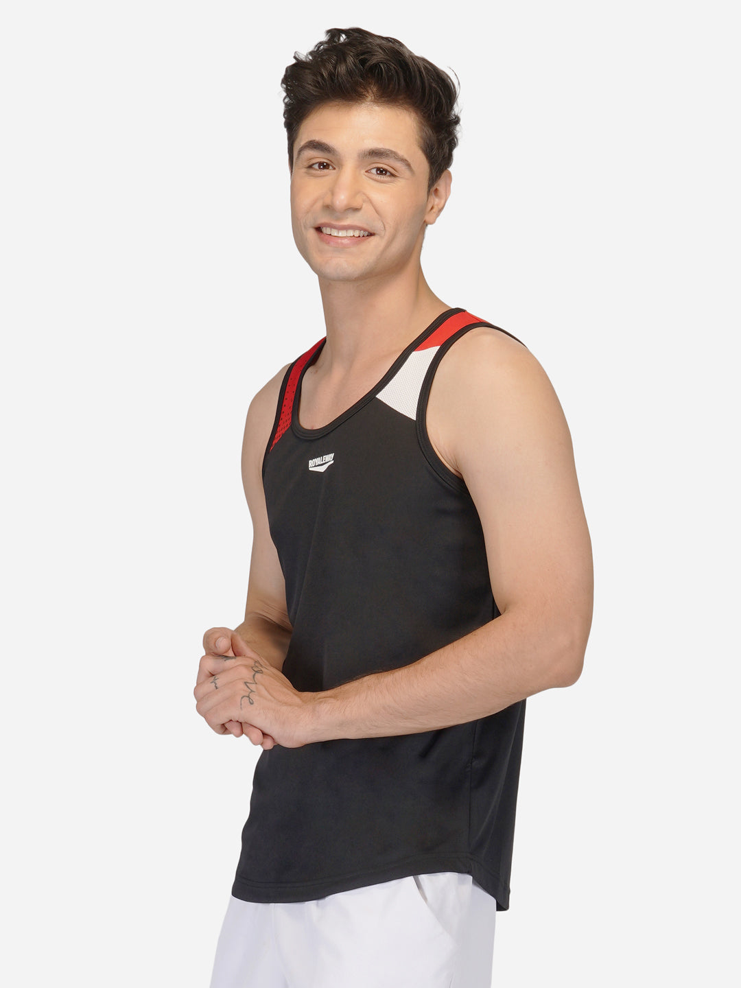 Black & Red Designer Vest RWM4030 DriDOT Vest - royaleway.com