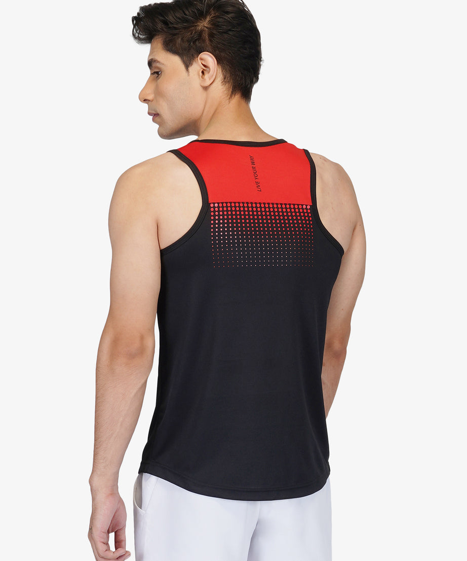 Black & Red Designer Vest RWM4030 DriDOT Vest - royaleway.com