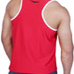 Lycra Vest Red and White RWM4007