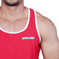 Lycra Vest Red and White RWM4007