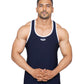 Lycra Vest Navy Blue and White RWM4008
