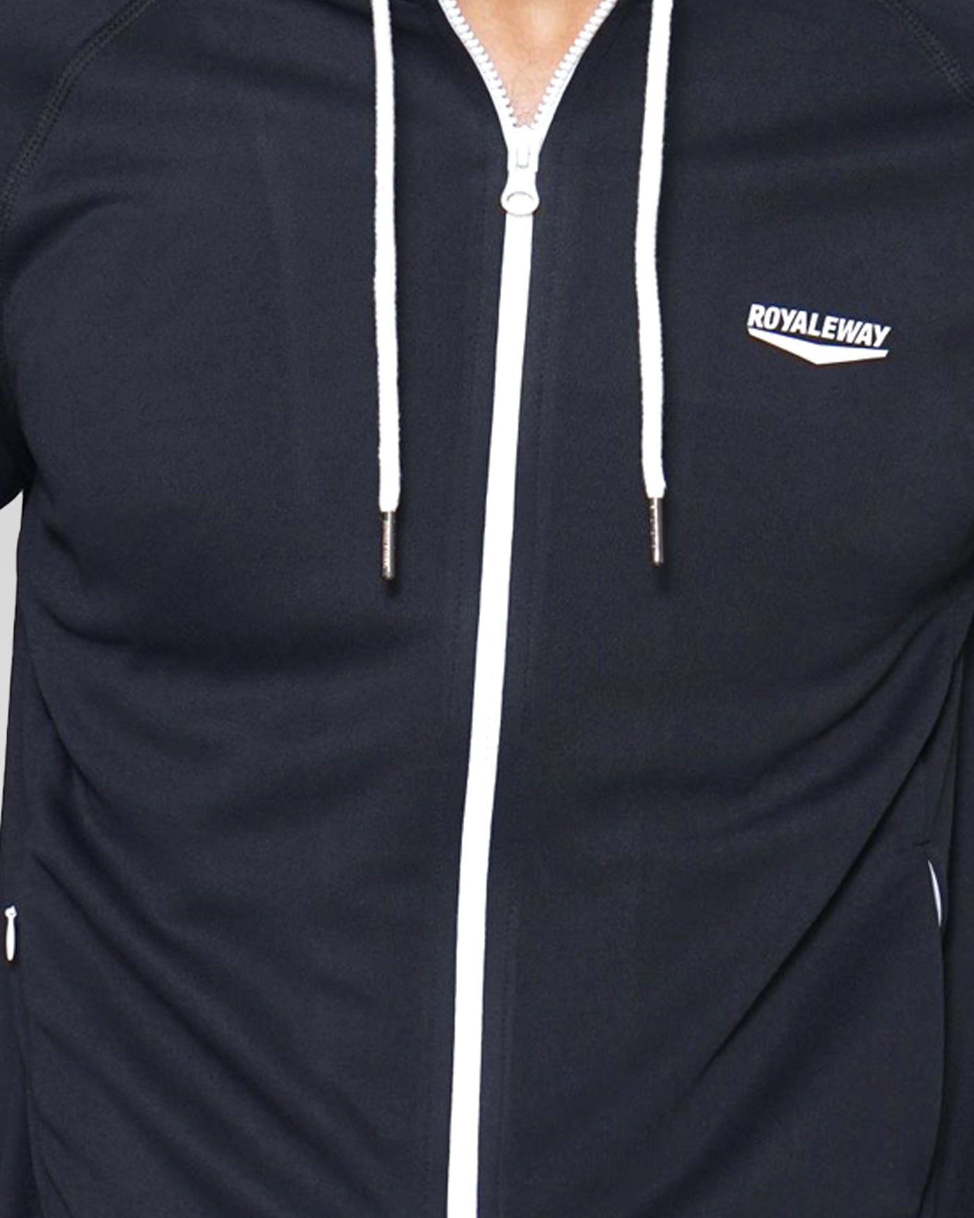 CrossFIT Black Raglan Hoodie Jacket RWM0007 Hoodie Jacket - royaleway.com