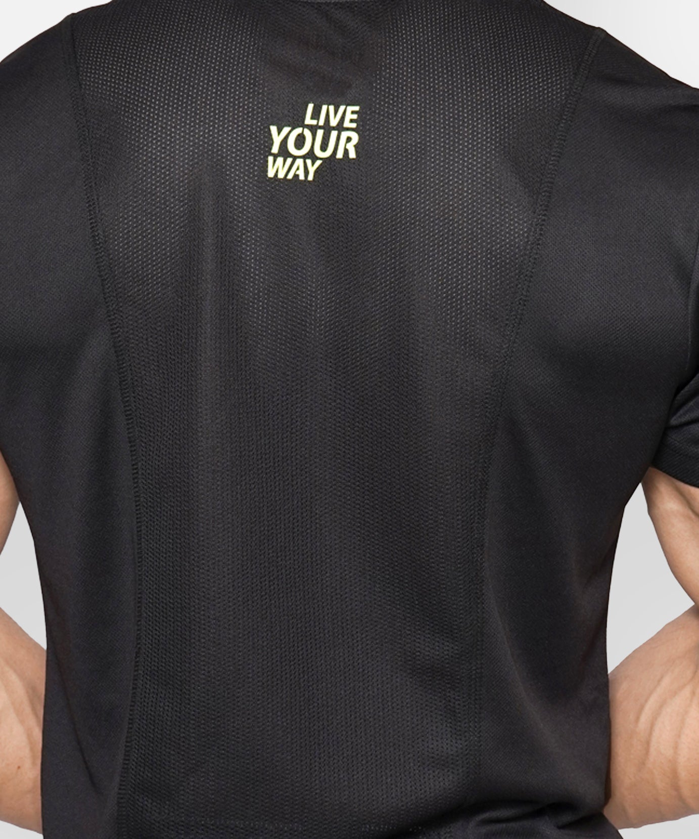 DriDOT T Shirt Apparel Men Back Venta Neon Black Neon Yellow RWM2042 Venta T-Shirt - royaleway.com