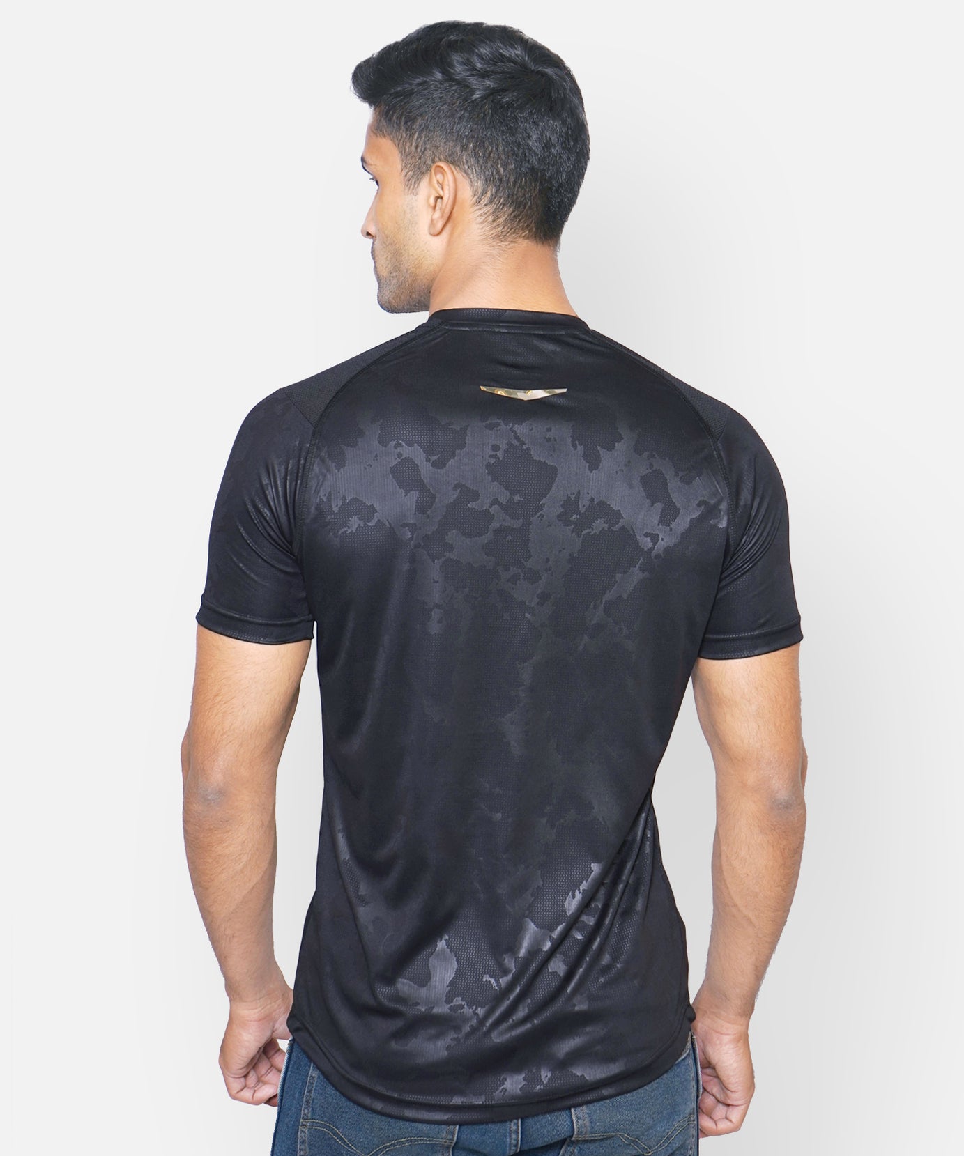 Black Camouflage Raglan T-Shirt RWM2045 Raglan T-Shirt - royaleway.com