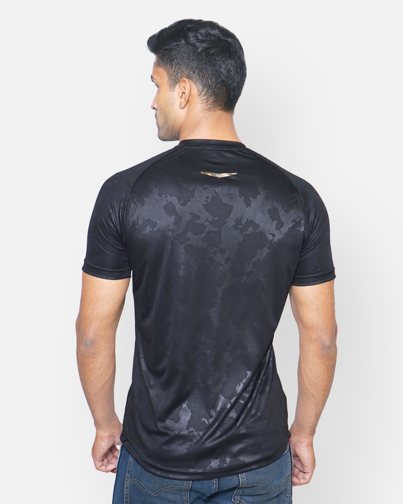Black Camouflage Raglan T-Shirt RWM2045 Raglan T-Shirt - royaleway.com