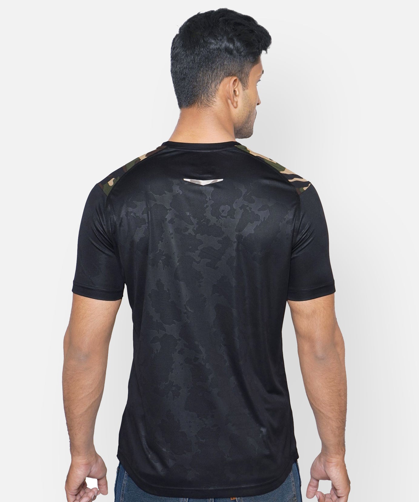 Black Camouflage Raglan T-Shirt RWM2044 Raglan T-Shirt - royaleway.com