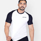 Lycra Raglan White and Black Men RWM2072