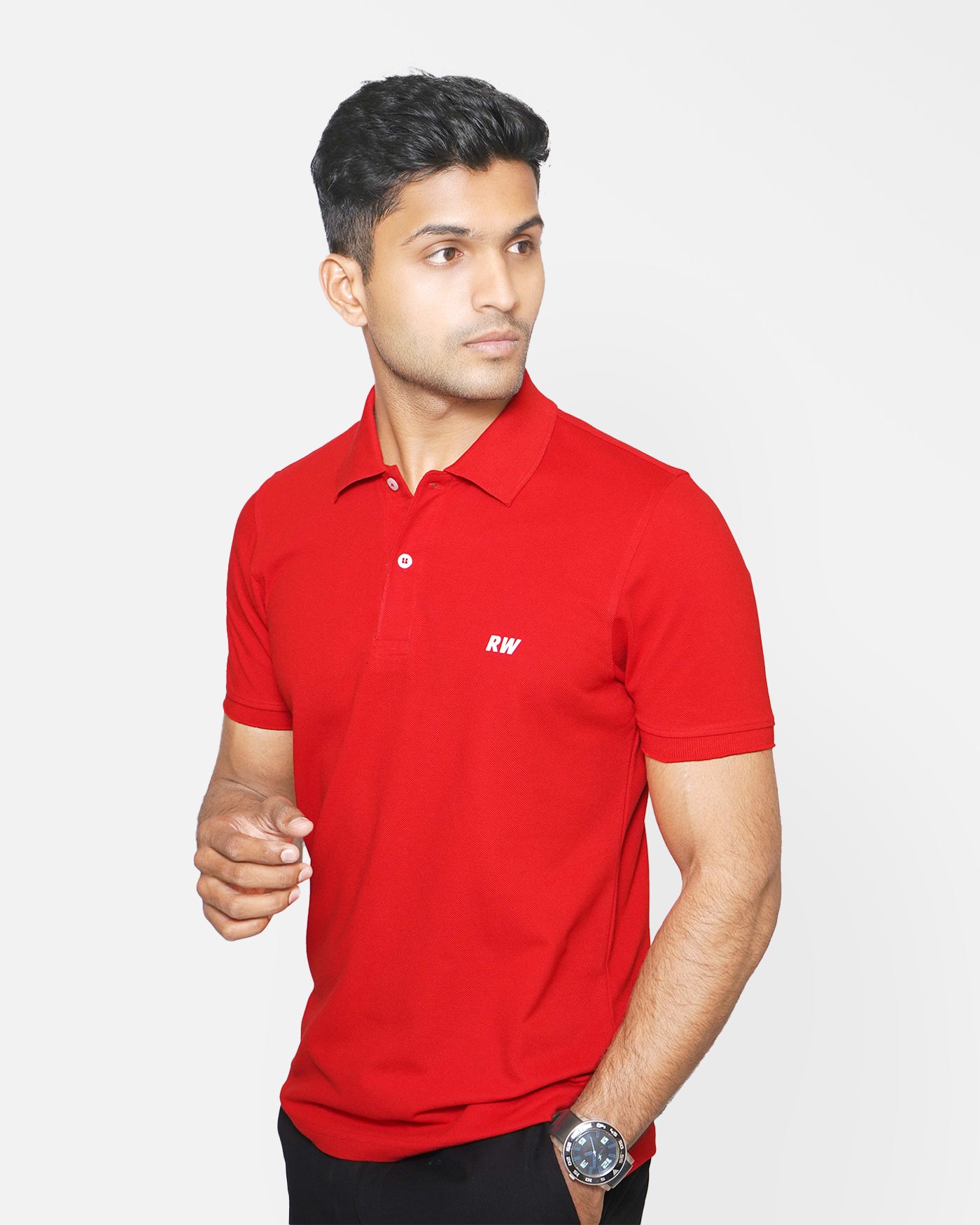 Polo  Collar Neck Red RWM2003