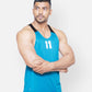 Gym Sando Peacock Blue Men RWM4005