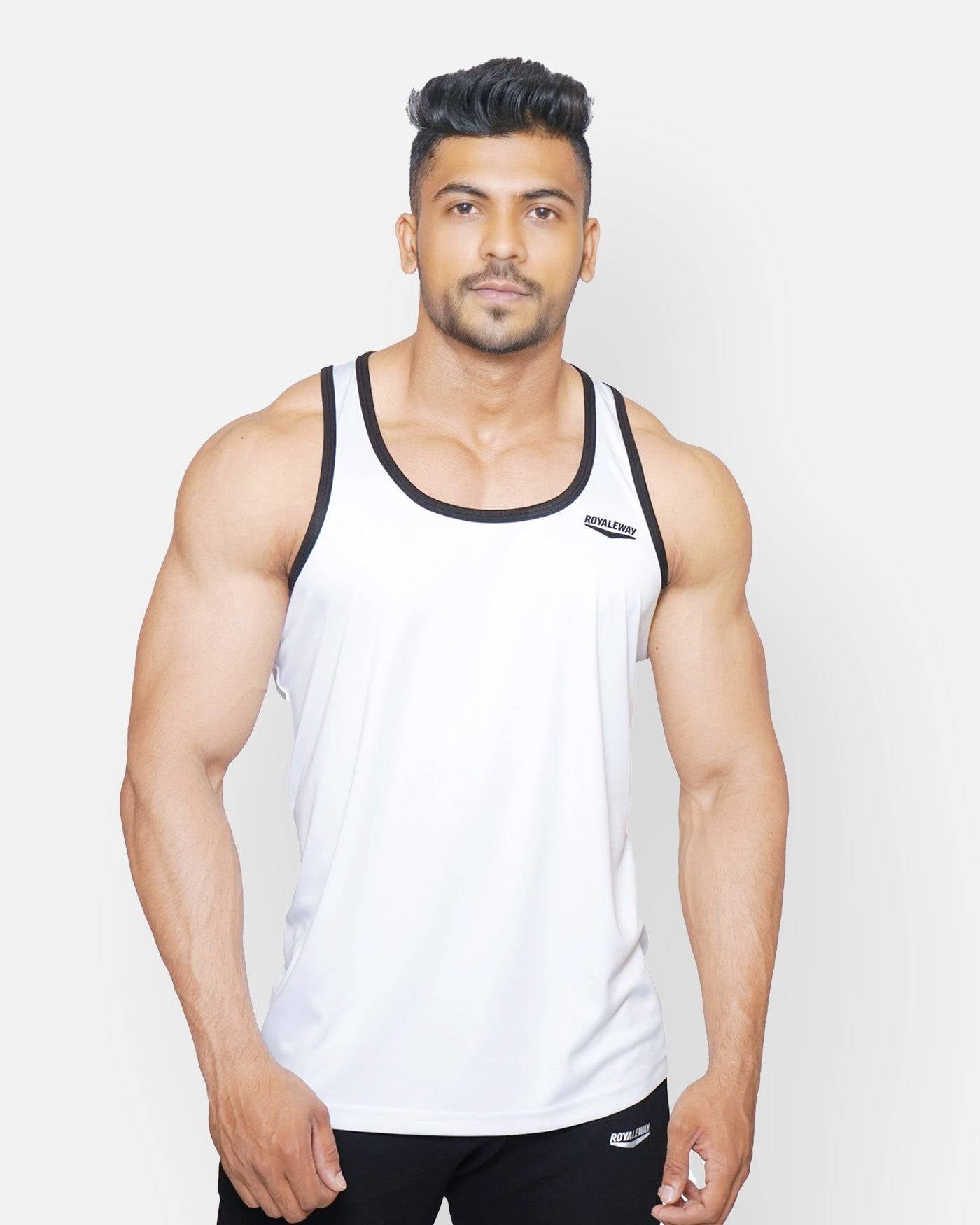 DriFit Vest White and Black Men RWM4019