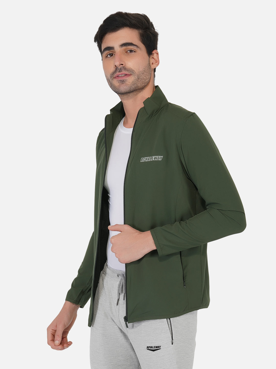 NS Lycra Jacket Olive Green Men RWM6025