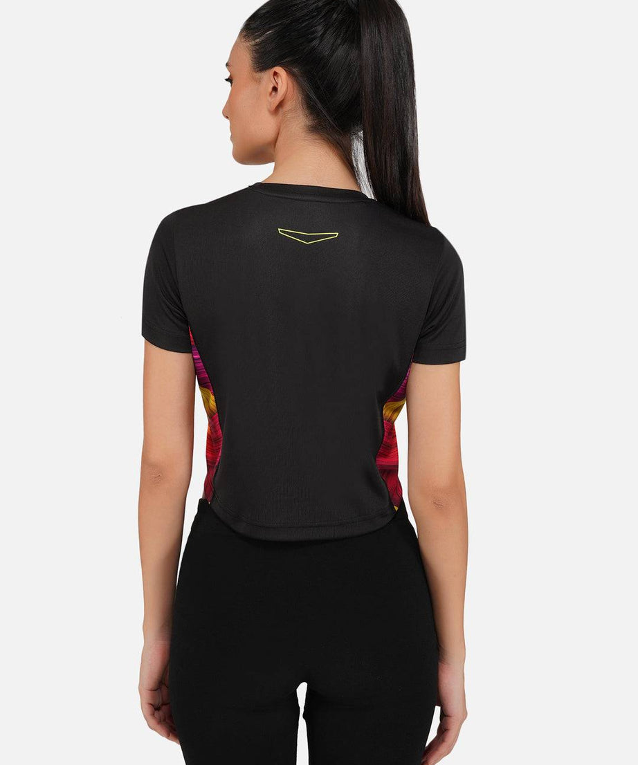 DriDOT Black Long Back Crop Top RWW2030 Long Back Crop Top - royaleway.com