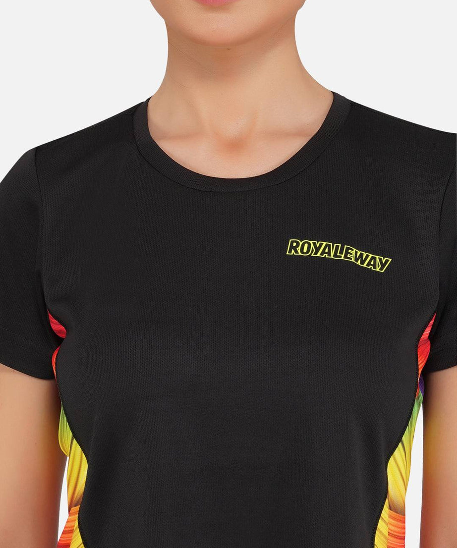 DriDOT Black Long Back Crop Top RWW2030 Long Back Crop Top - royaleway.com