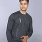 Fleece Pocket Sweatshirt Dark Grey Heather RWM9006