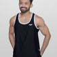 Lycra Vest Black and White Men RWM4006
