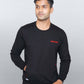 Fleece Pocket Sweatshirt Black and Red Men RWM9003