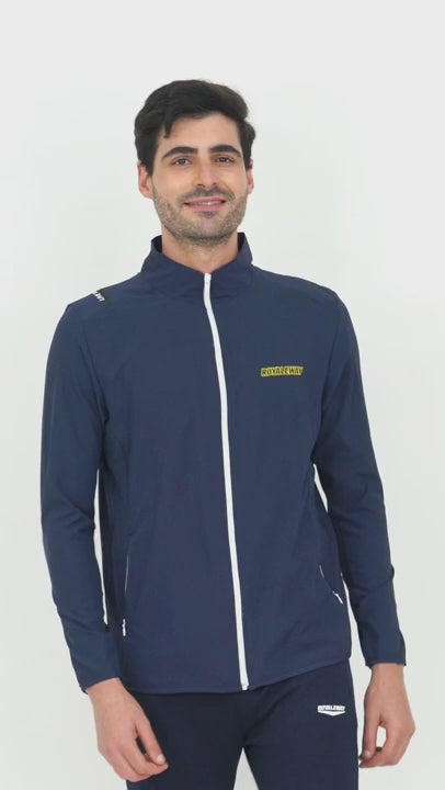 Sports Jacket Apparel Men NS Lycra  Navy Blue RWM6027