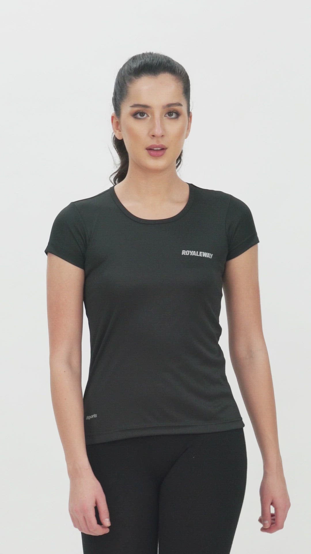 DriSOFT T Shirt Top Black Women RWW2048